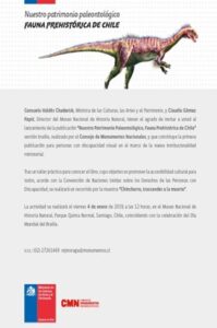 Nuestro Patrimonio Paleontologico, Fauna Prehistorica de Chile